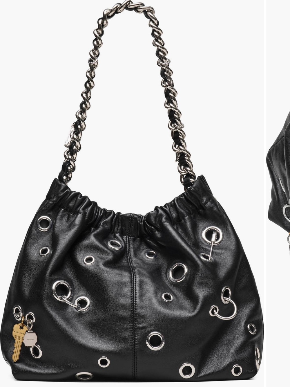 Marc Jacobs Grommet Charm Cristina Leather Tote Bag - Picture 3 of 10